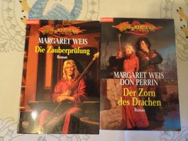 Dragonlance Saga: Weis & Perrin, 2 Romane, Top Zustand!