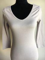 Sexy Sweatshirt mit 3/4-Arm, grau, S