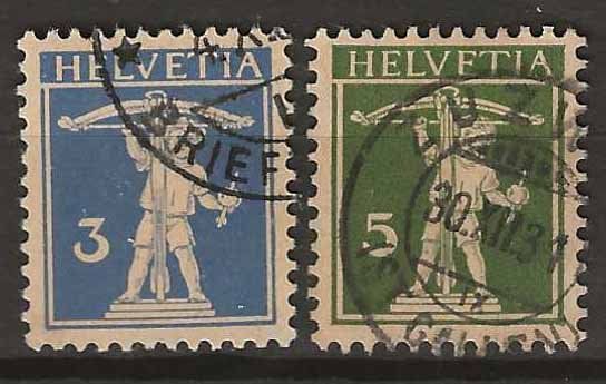 Tutti i francobolli: CH182 - Fils de Tell 182-183 obl. – Usato da Trélex venduto da Phil_Albert