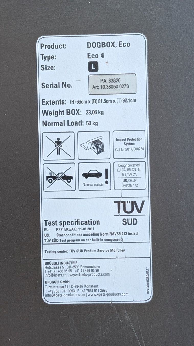 4pets Gabbie, trasporto & Sicurezza: 4pets Eco 4 L – Usato da St. Ursen venduto da chloe32 2