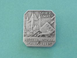 Sport Abzeichen Hornusserfest Fest Spiez Gwatt BE 1949