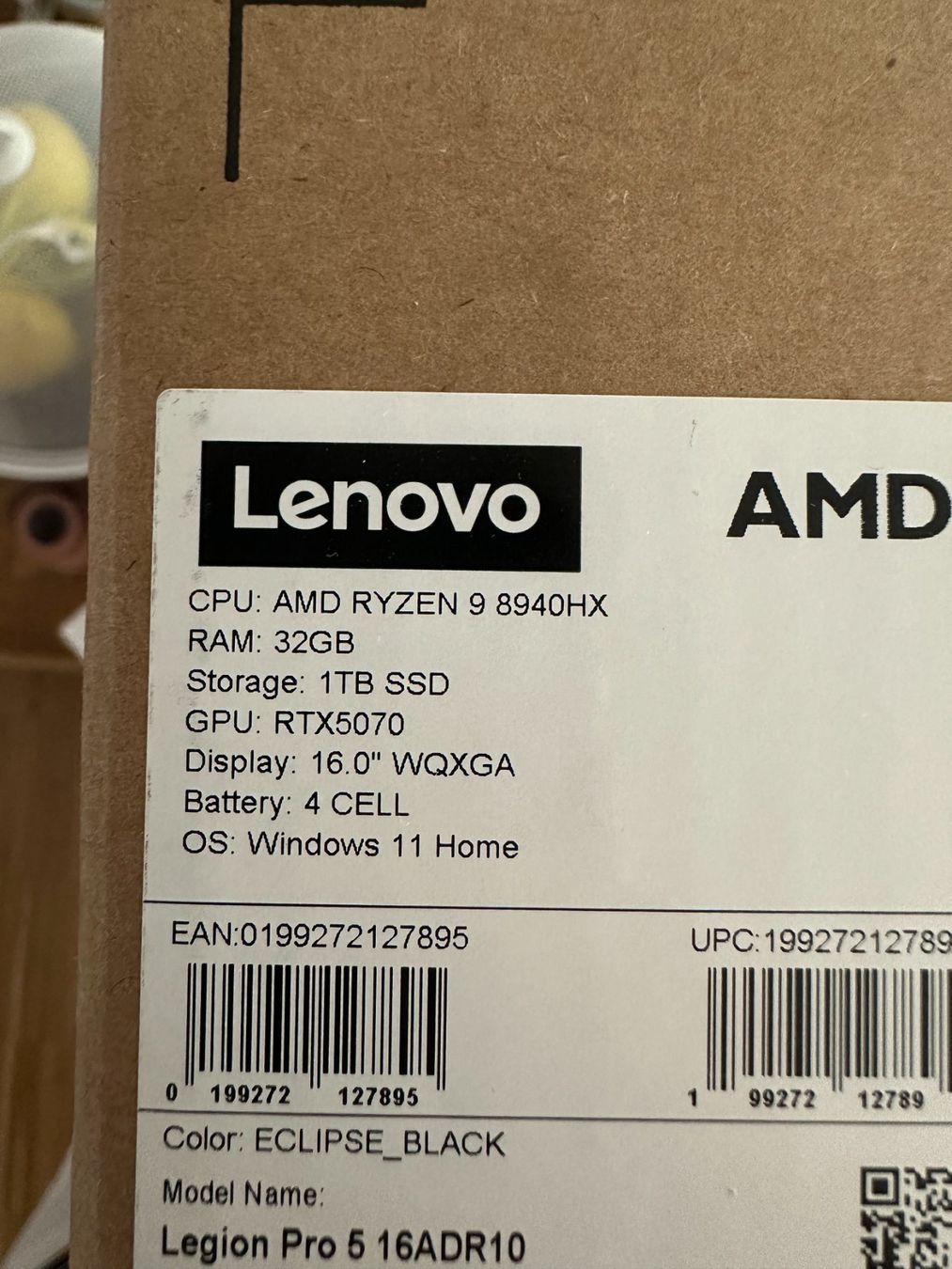 Lenovo Notebook: Legion Pro 5 16ADR10 – Nuovo e nell'imballaggio originale da Zürich venduto da mil_d7px 2