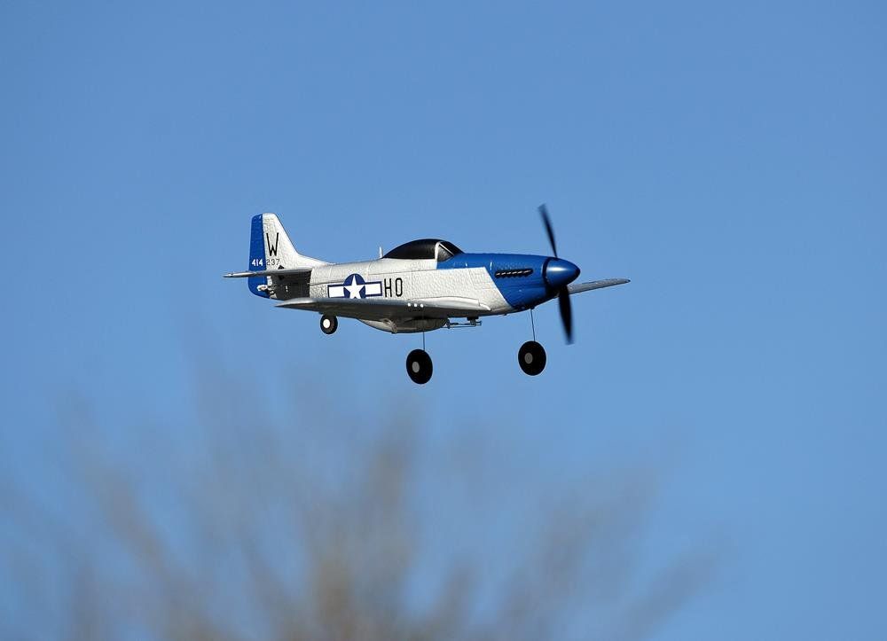 Modellismo RC: TOP-RC Mini P51D Blau RTF 450mm / TOP097B01 – Usato da Hosenruck venduto da soxos01 3