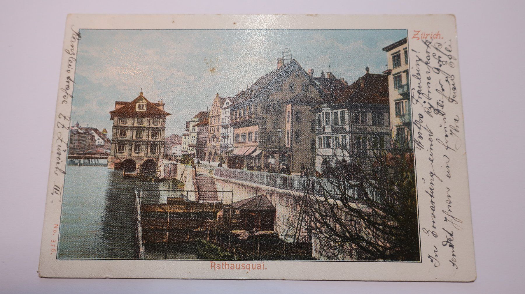 Cartoline postali: Zürich Rathausquai 1901 – Usato da Cormoret venduto da Pascalll2001 1