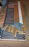 Bettgestell und Lattenrost 160x200 (2× je 80cm)