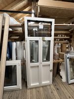 Weisse Holz /metall Tür
