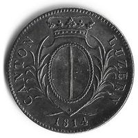 4 Franken 1814 Luzern Replica