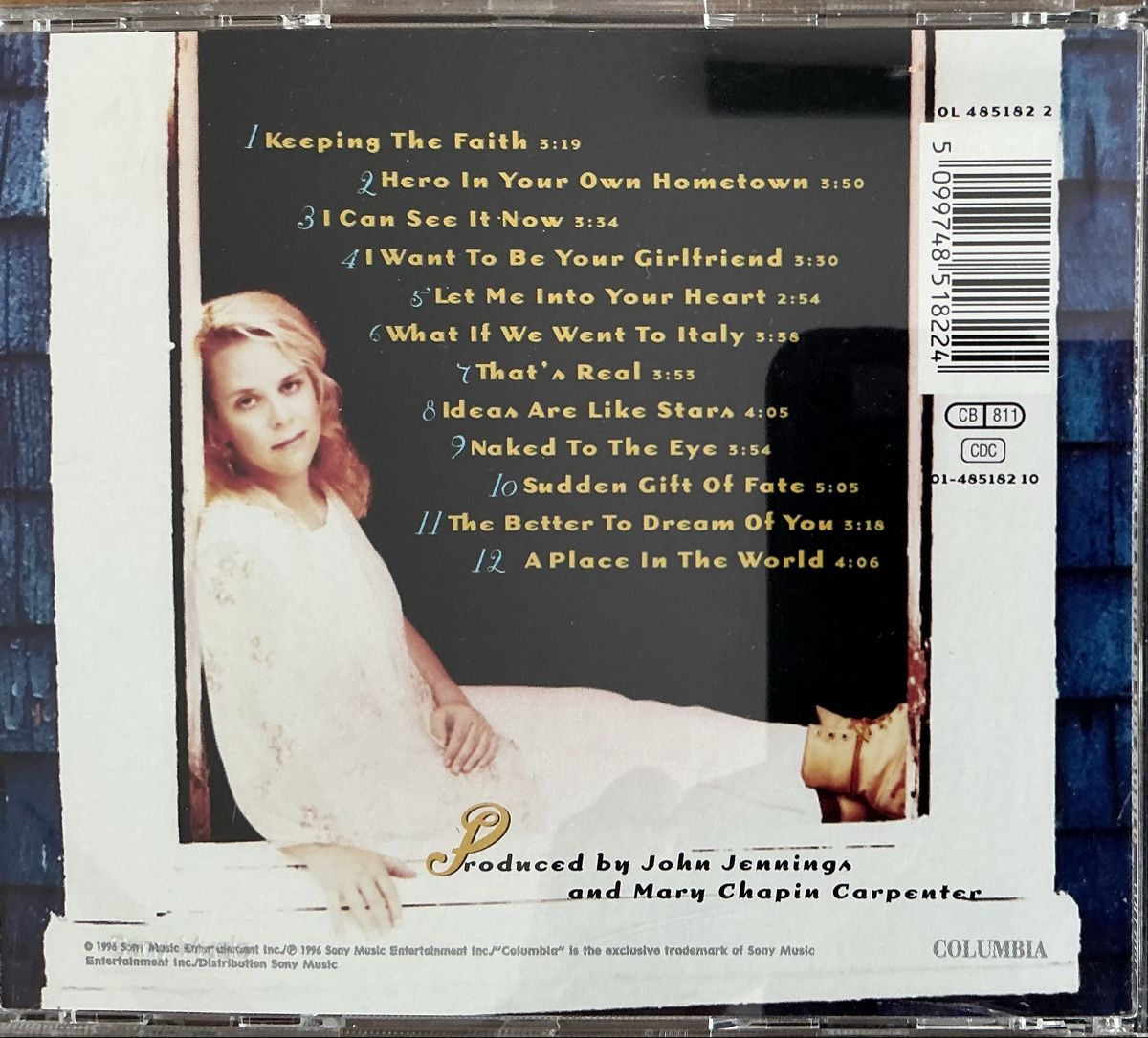 CD: Mary Chapin Carpenter - A Place In The World - Top CD! – Usato da Aristau venduto da useidon 1
