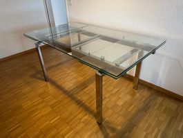 Glas Tisch EFFEZETA ausziehbar
