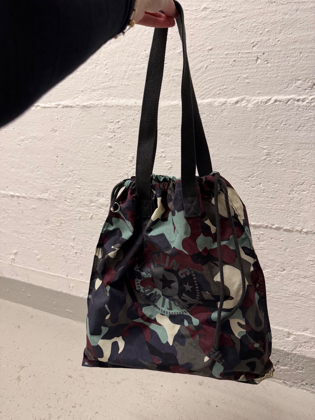 Kipling Borse: Kipling Shopper Tasche, Camouflage Muster - Top! – Usato da Zürich venduto da Cleo234 3