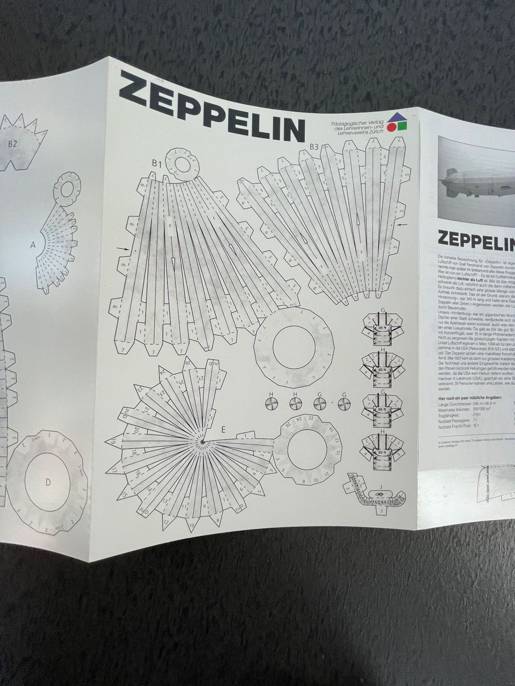 Kit bricolage: Bastelbogen Zeppelin / Luftschiff Hindenburg Nr.328 – Nuovo (secondo la descrizione) da Füllinsdorf venduto da bienli 5