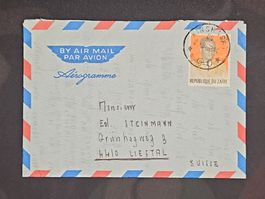 CL25 Enveloppe + Timbre Zaire 1972