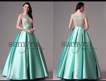Festliches Kleid mit Satin, hellblau, 38