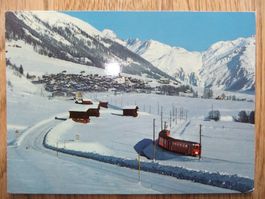Furkabahn bei Münster im Goms 2.2.1978