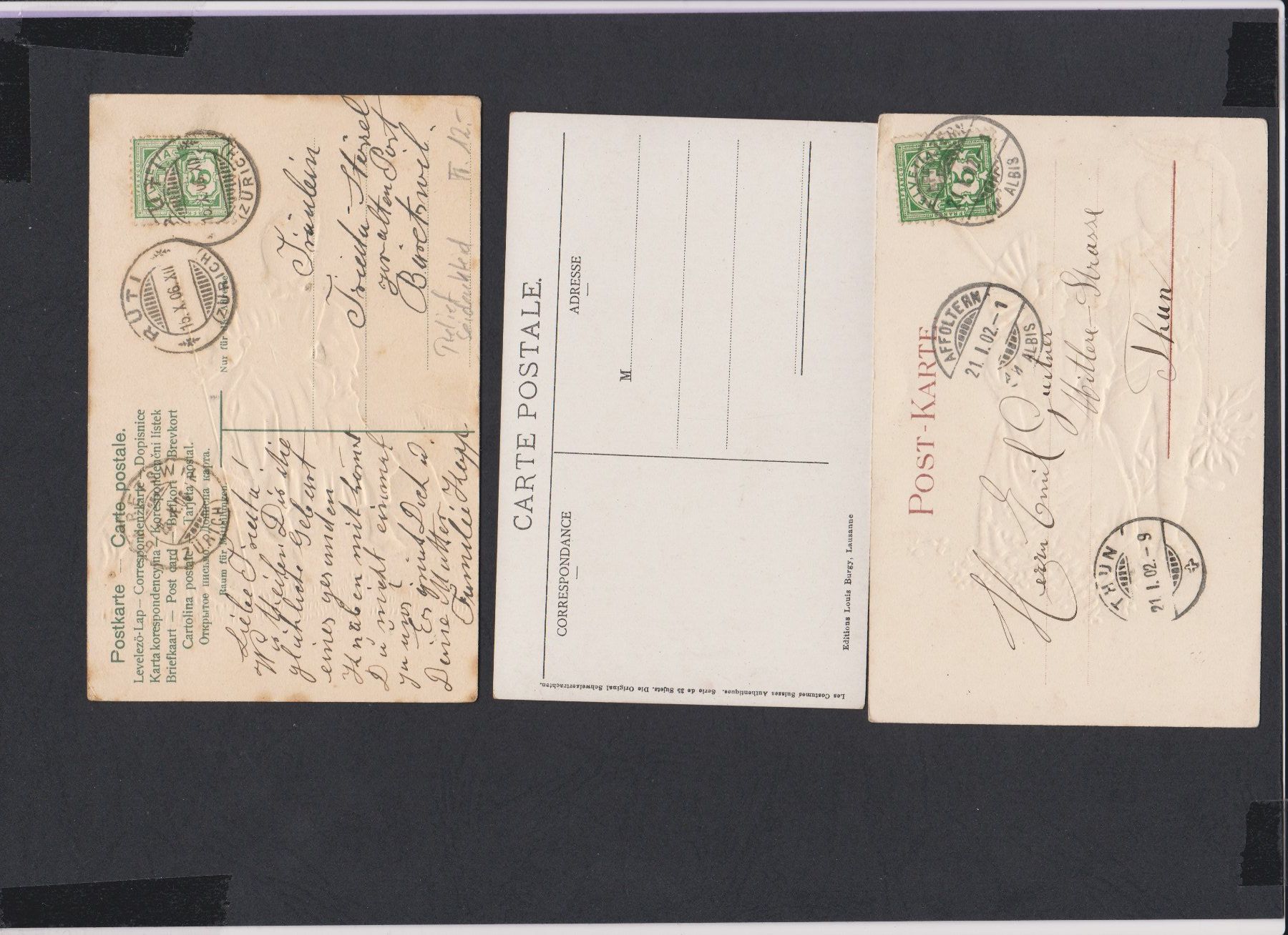 Cartoline postali: Appenzeller Trachten   :   11 alte Ansichtskarten – Usato da Vitznau venduto da Ropaku 1