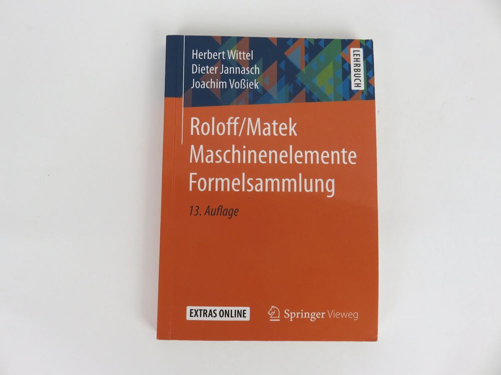 Roloff/ Matek Maschinenelemente | Kaufen auf Ricardo