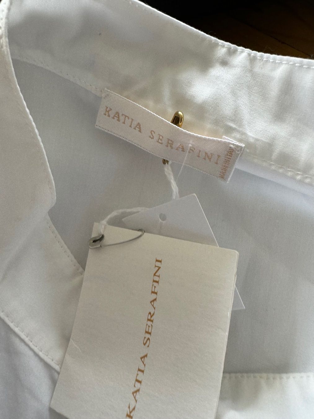 Camicette: Neuware Weisse Bluse Katia Serafini Gr. 42 100% Baumwolle – Nuovo e nell'imballaggio originale da Kirchdorf AG venduto da coco123 6