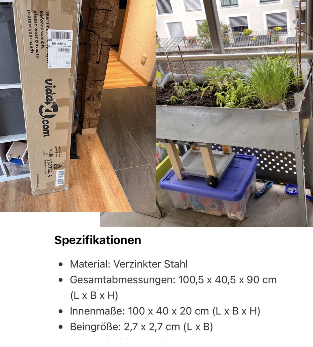 Vidaxl Auflagenboxen: Hochbeet  – Neu und originalverpackt aus Steinen von ali_wx75