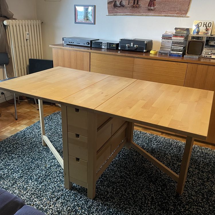 Table à rabat Norden IKEA en bois massif (D'occasion) à Lausanne pour ...