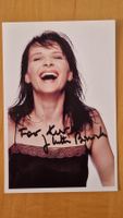 Juliette Binoche, Original Autogramm auf Foto in Farbe
