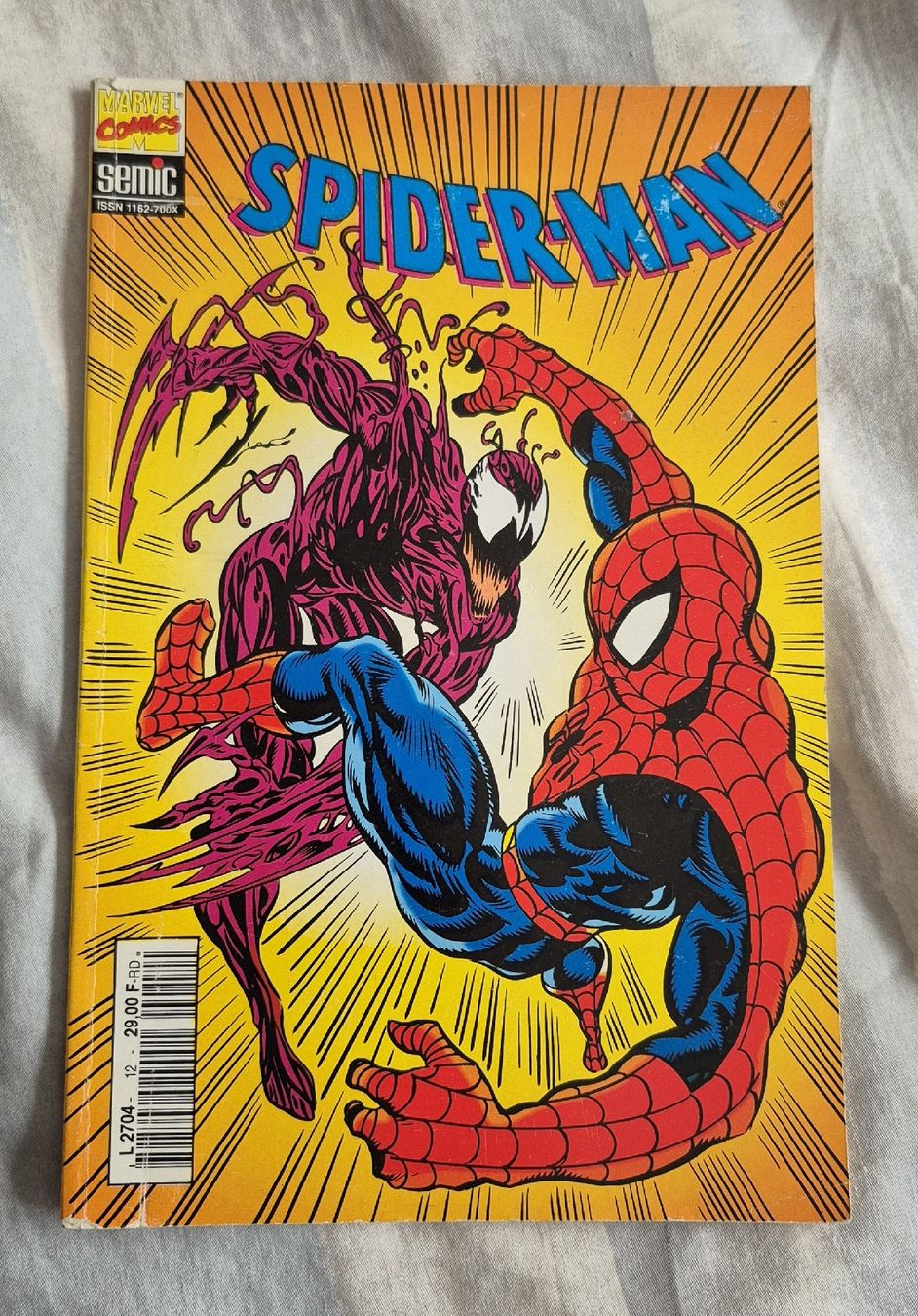 Fumetti: SPIDERMAN N°12 COMICS MARVEL SEMIC 1994 MAXIMUM CARNAGE FR – Usato da Grand-Lancy venduto da luc111