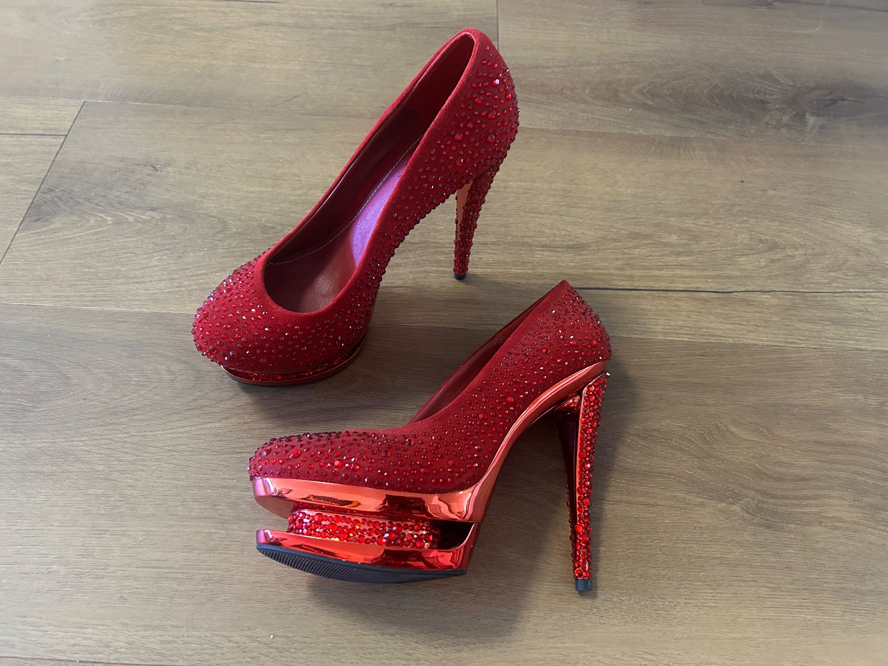 Scarpe da donna: Pleaser LUXUS DOUBLE-PLATFORM PUMPS Rot Gr 39 NEU – Nuovo e nell'imballaggio originale da Regensdorf venduto da Spyke55 1