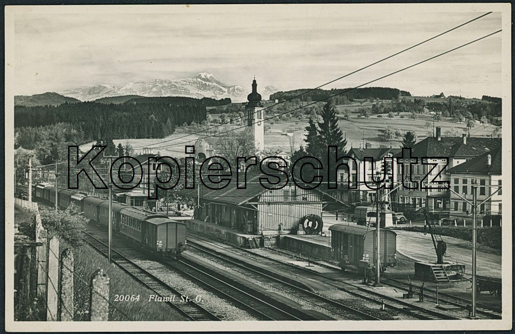 Cartoline postali: SG Flawil - Bahnhof - Bahn – Usato da Schindellegi venduto da stationary