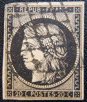 Frankreich Kat. 3y gest. 1849 Kat. 45 Euro