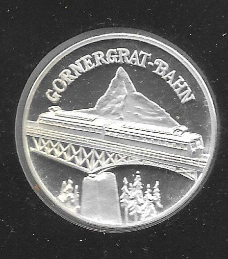 Medaglie: Gornergratbahn Medaille Feinsilber 15 Gramm – Usato da Schocherswil venduto da prinzipal60 1