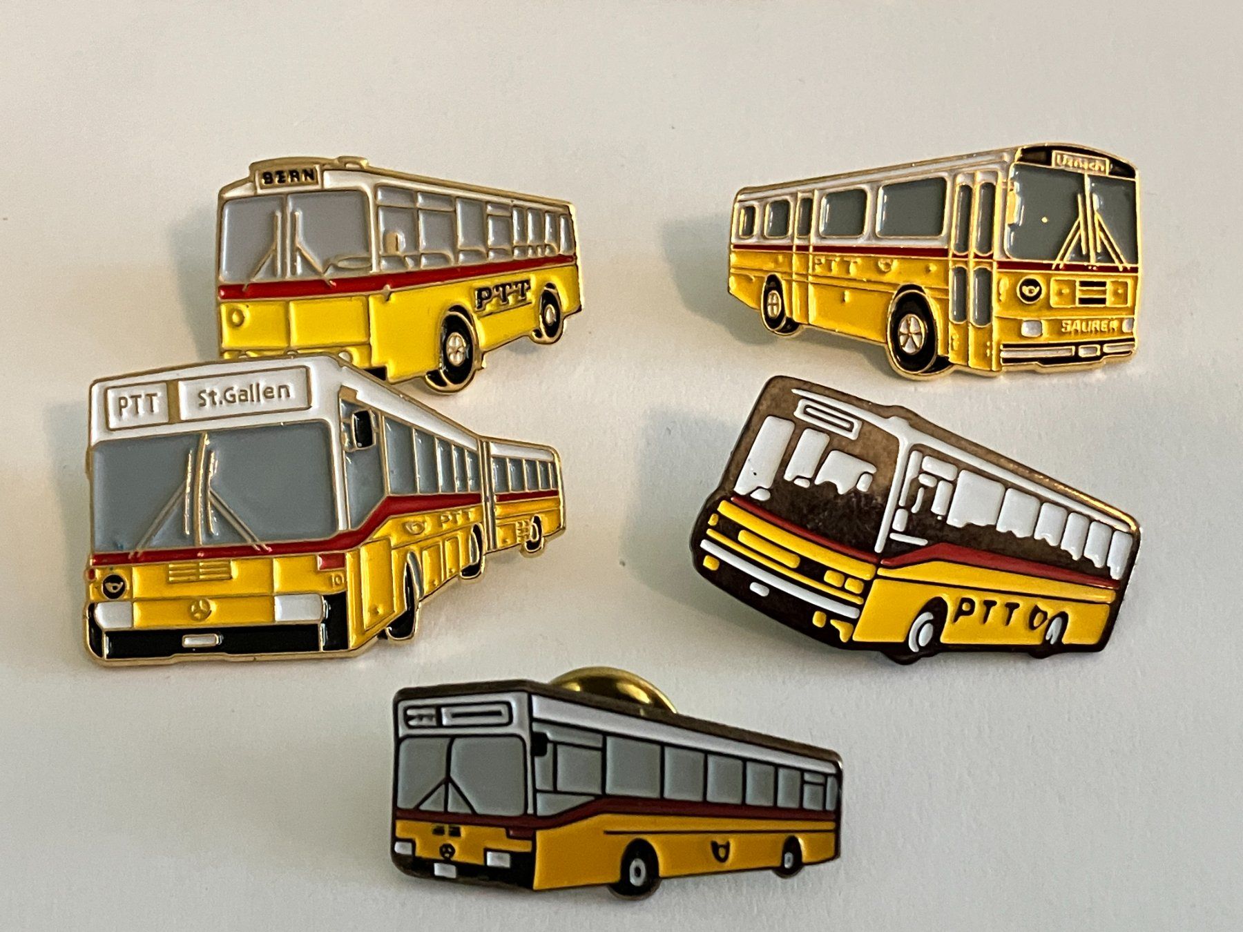 Plaquettes & Badges: 5 Pin PTT Postauto – D'occasion à Basel par djwwpp