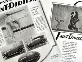 Saint-Didier Cars- 3 Alte Werbungen / Publicités 1924/25
