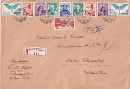 R.Grossbrief Pro Juventute 1938 v. BERN nach BERLIN.