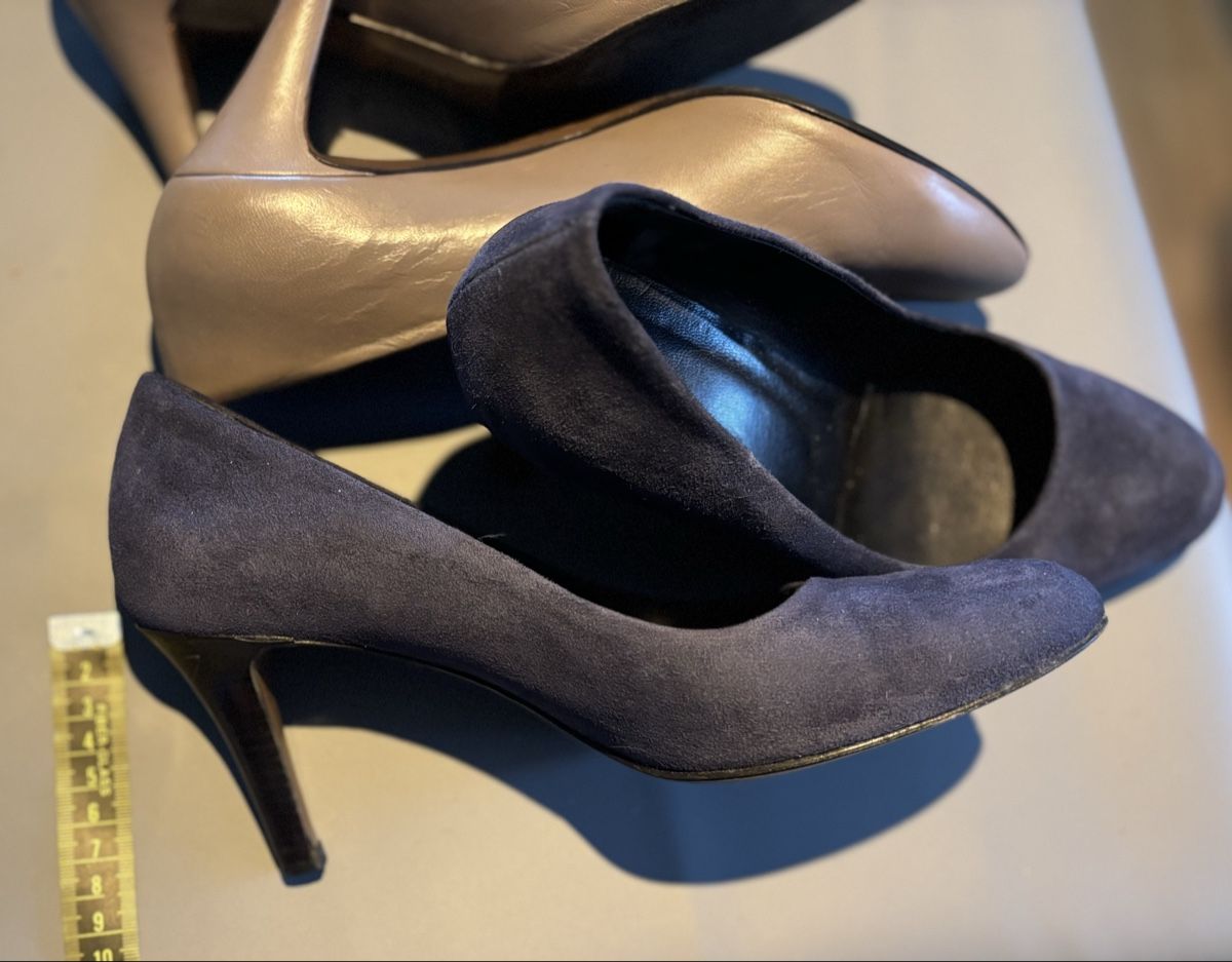 Navyboot Scarpe da donna: Elegant Navyboot Leather & Suede Heels - Step into Style – Usato da Zürich venduto da O.Bond 1