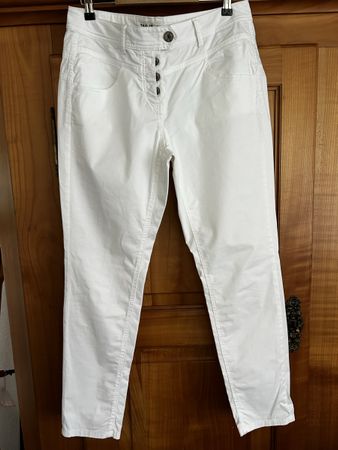 weisse Boyfriend Hose Taifun, Gr.  40, Top Zustand