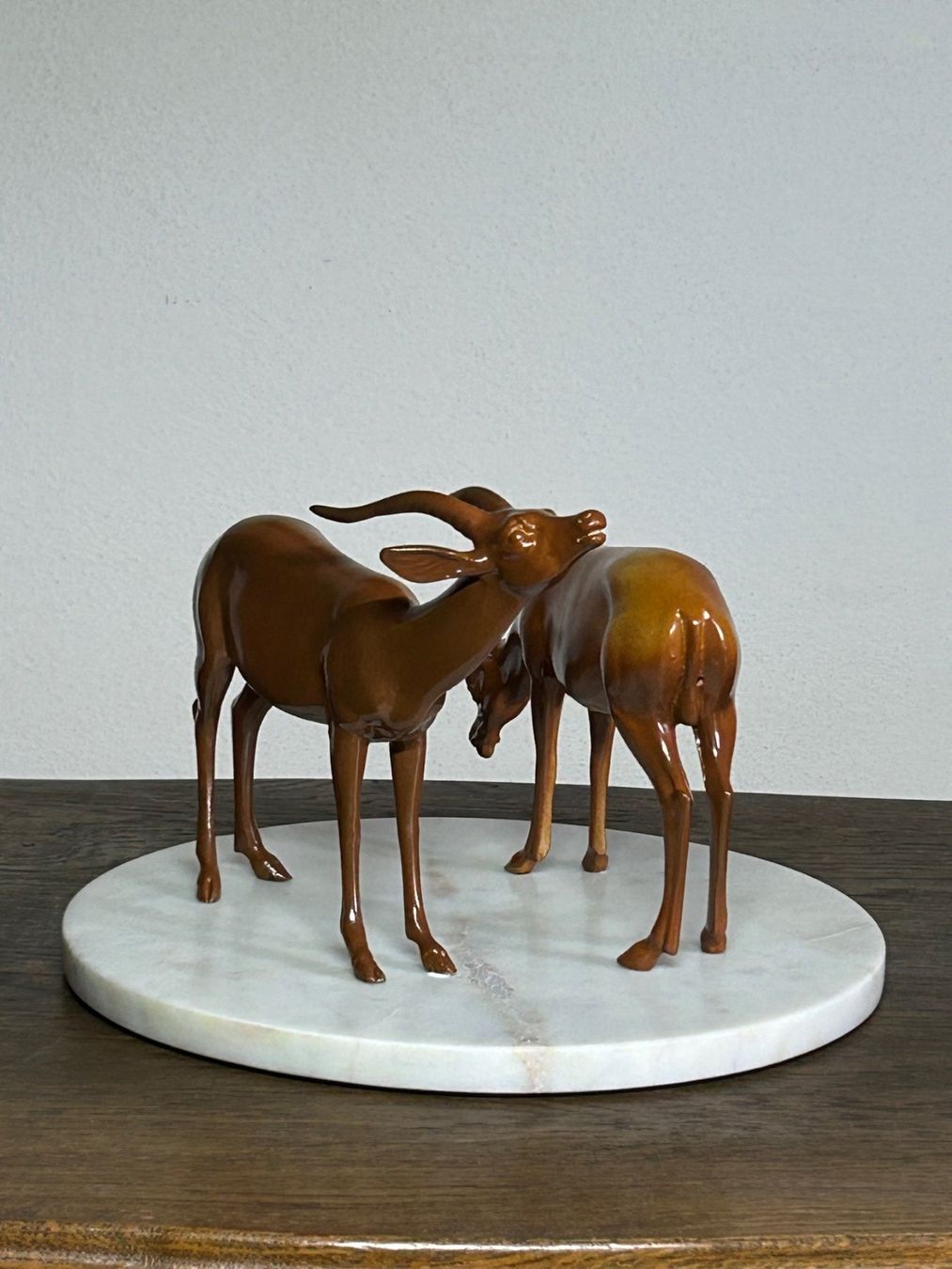 Sculture & Statue: Antilopen - Paar aus Régule / Bronze - Ersatz – Nuovo (secondo la descrizione) da Rocourt venduto da Vijay02