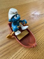 Original Schlumpf Schleich - Schlumpf im Ruderboot