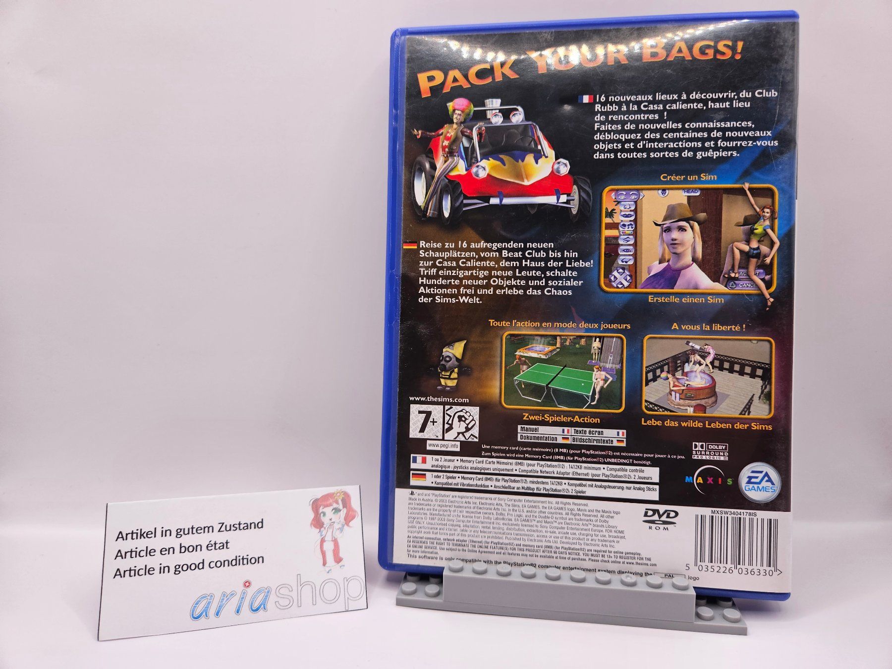 Spiele: The Sims Bustin' Out PS2 FR / DE / IT / EN CIB – Gebraucht aus Hauterive NE von ariashopch 1