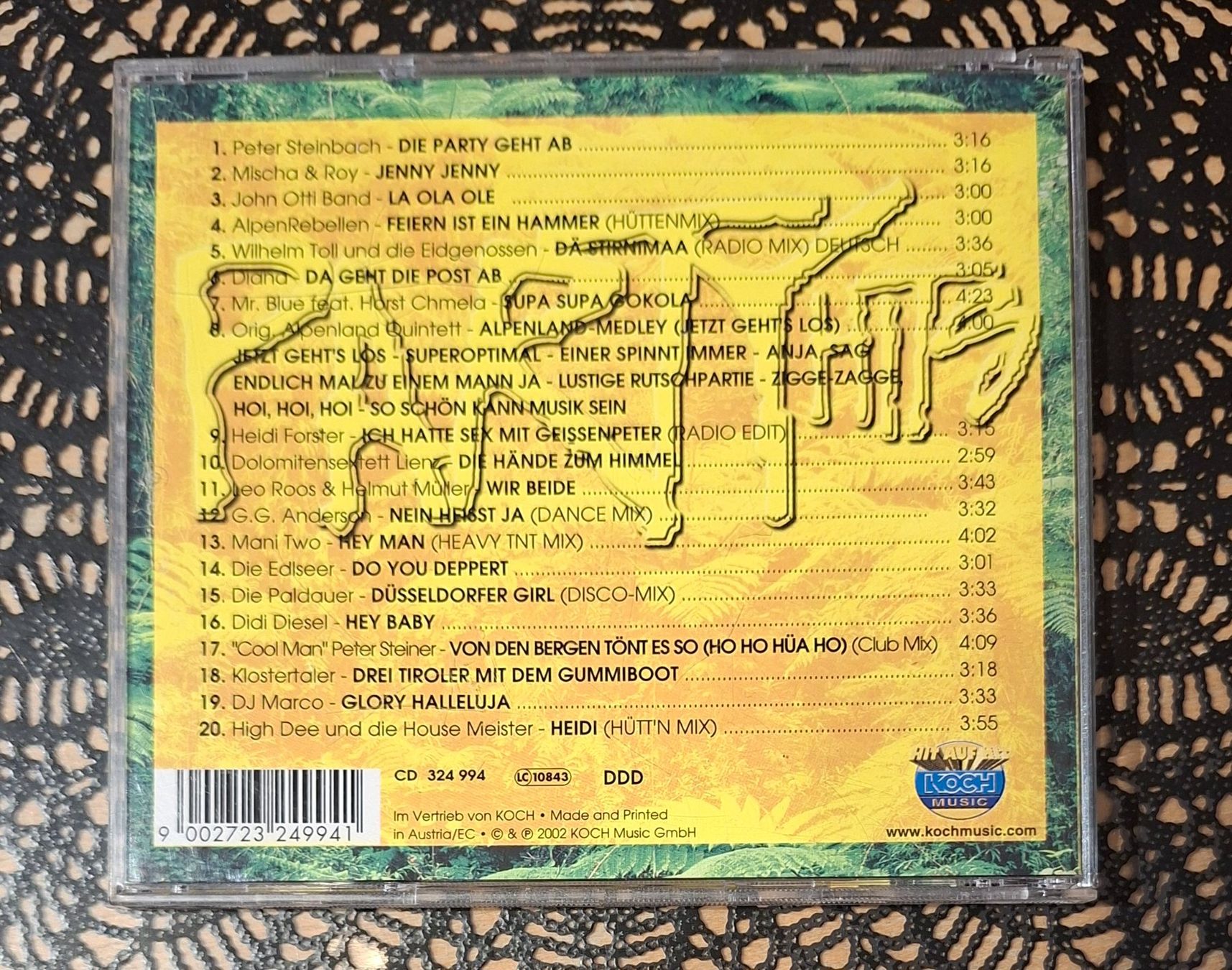 CDs: 20 Affenstarke Party Hits, Hit Compilation Sampler 2002 – Gebraucht aus Schönenberg TG von Gregolino76 1