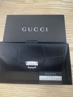 Gucci Damen Portemonnaie Schwarz Leder