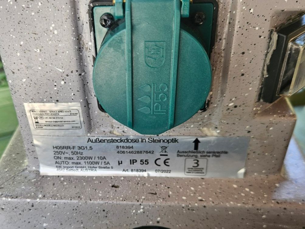 Stecker: Gartensteckdose 4 x T13 Kabellänge 3 m – Defekt aus Teufenthal AG von boebe071 2