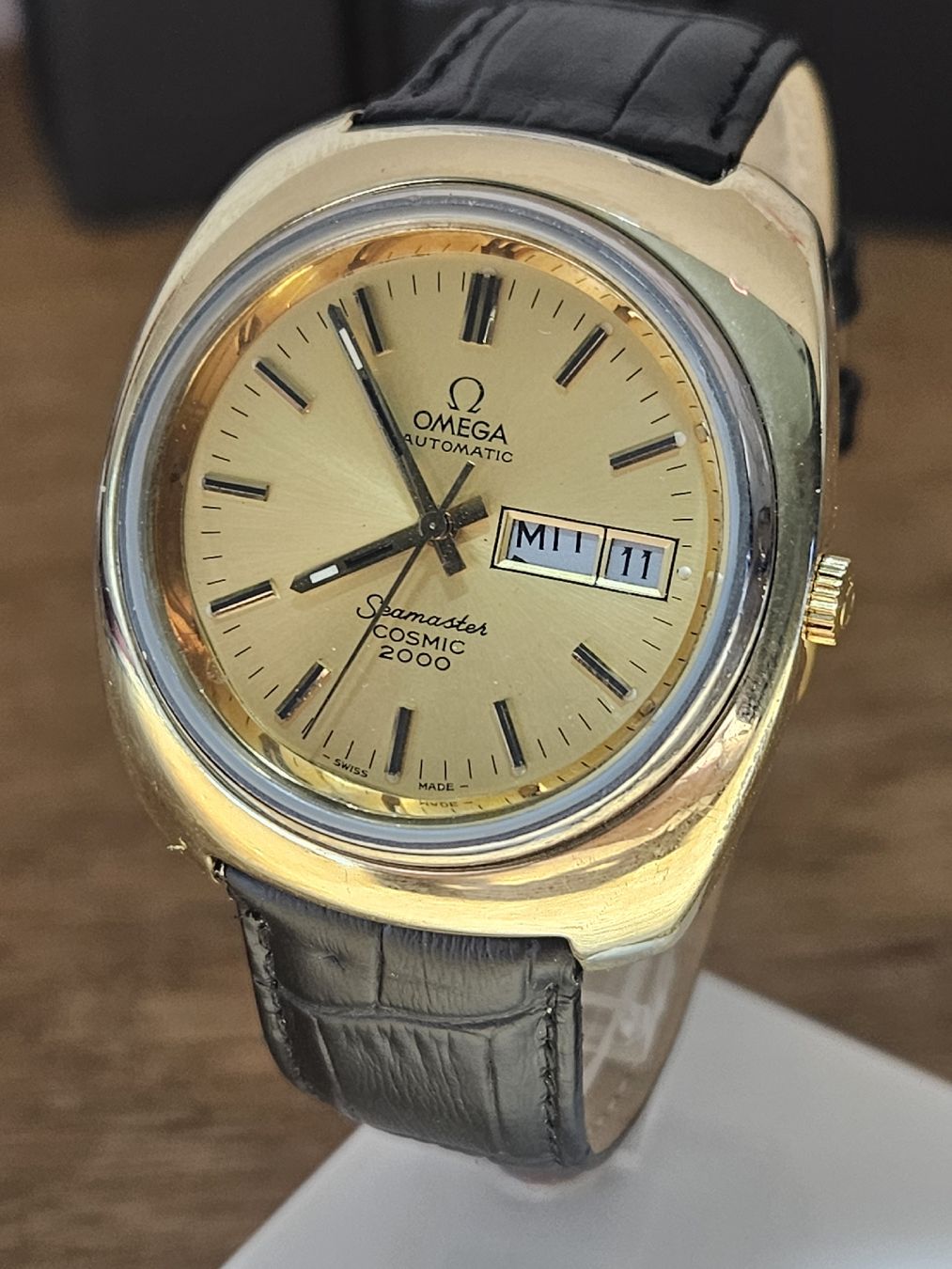 Omega Uhren: Omega Seamaster Cosmic 2000 Automatic Uhr 39mm Gold Capped – Gebraucht aus Flamatt von pie_f9zm