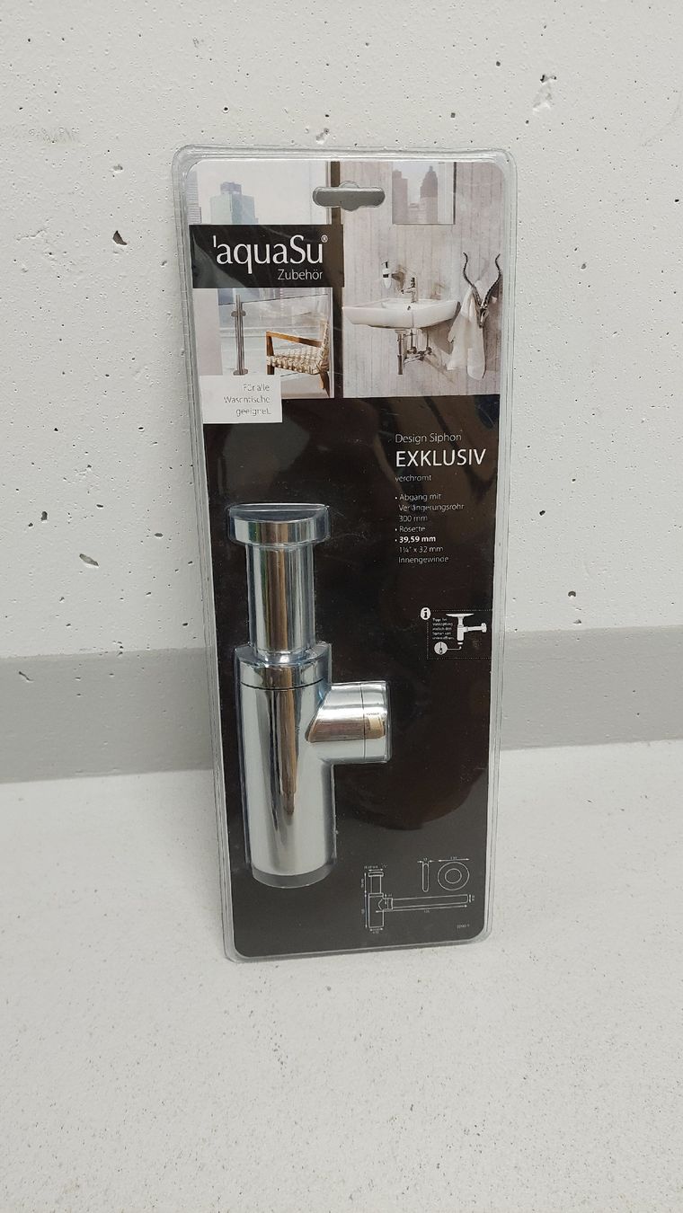 Rubinetteria: Siphon - Neu - AquaSu Design Siphon Exklusiv – Nuovo e nell'imballaggio originale da Dübendorf venduto da huebi01