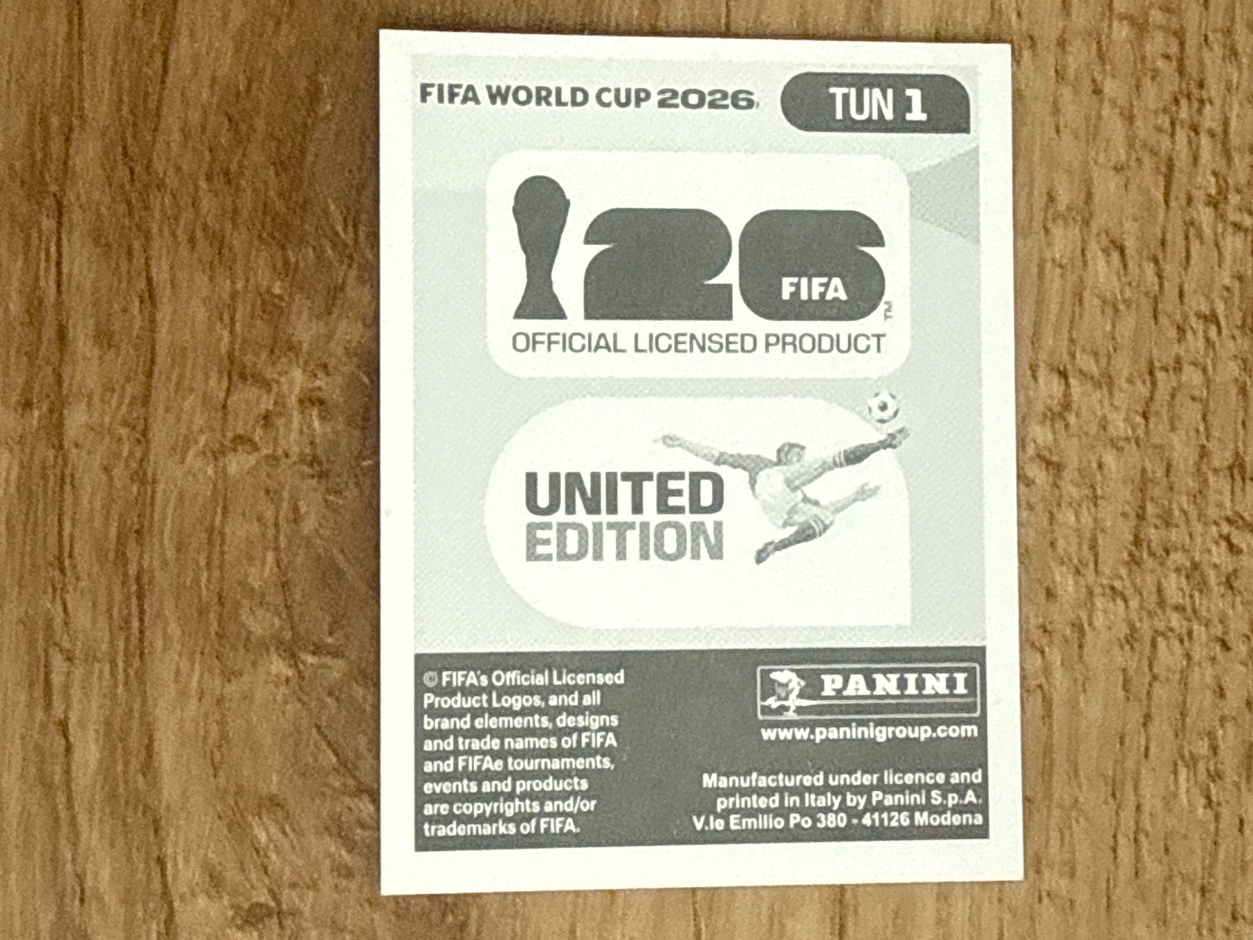 Panini Carte collezionabili: FIFA World Cup 2026 Sticker TUN 1 – Usato da Glattbrugg venduto da Schweigmatt 1