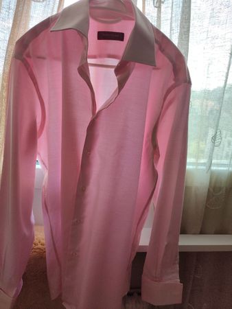 Edelmann Tailor Rosé Hemd Grösse 42 100% Baumwolle