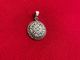 Anhänger Blume des Lebens 925 Sterling Silber