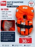 Gilet de sauvetage enfant 10-25kg neuf 