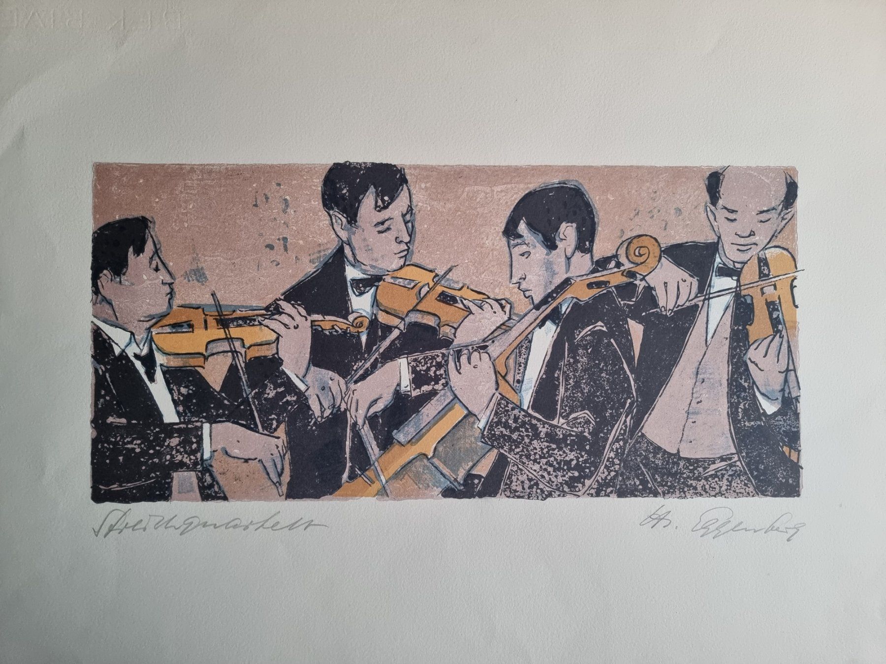 Grafica & Litografie: EGGENBERG HANS LINOLSCHNITT SIGNIERT – Usato da Gersau venduto da kunst-online 1