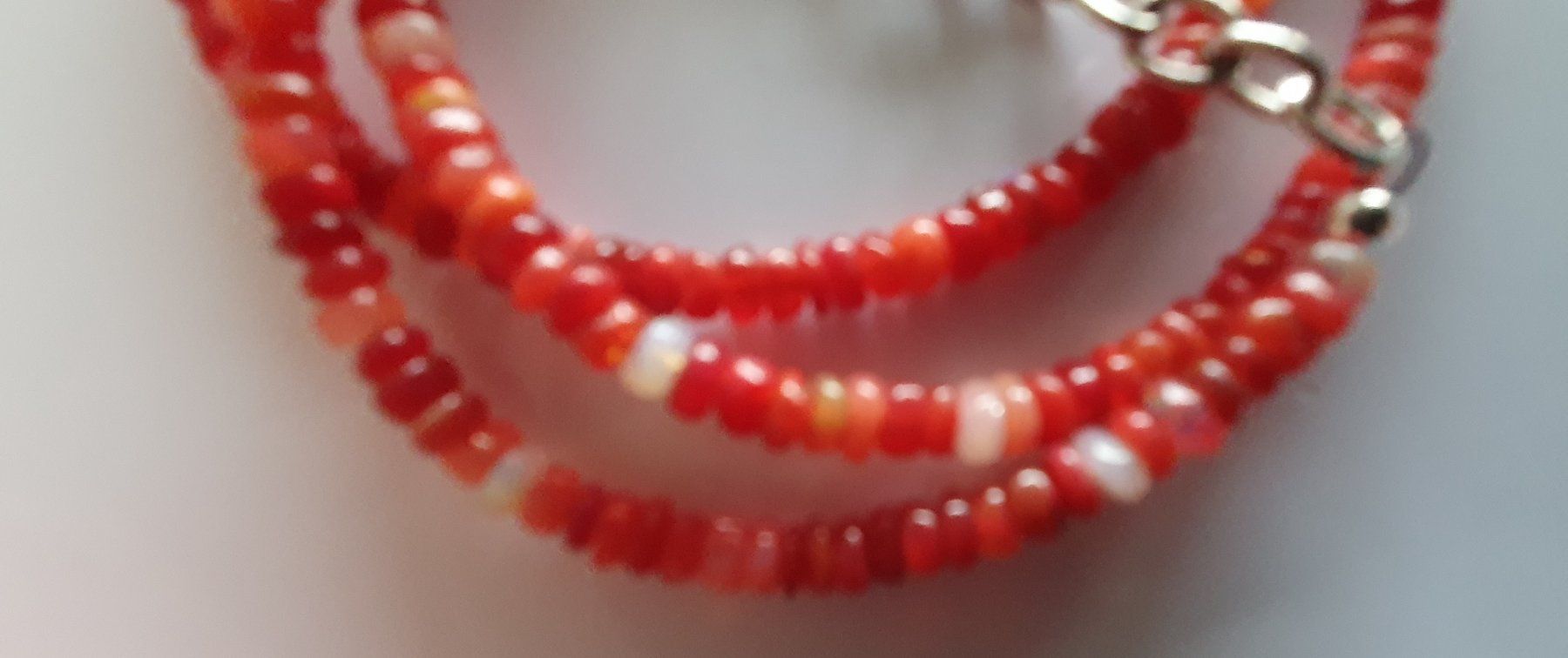 Catenine: Red Fire Opal Halskette 104-OP – Nuovo e nell'imballaggio originale da Luzern venduto da Cellina1 3