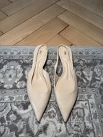 Slingback-Pumps – Gr. 39 – nude/beige