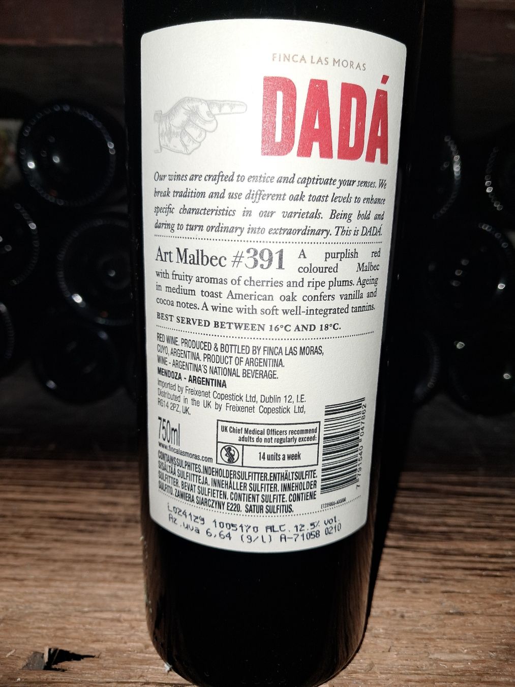 Vino: Dadá #391 Art Malbec 2023 – Nuovo e nell'imballaggio originale da Le locle venduto da juliensaran 5